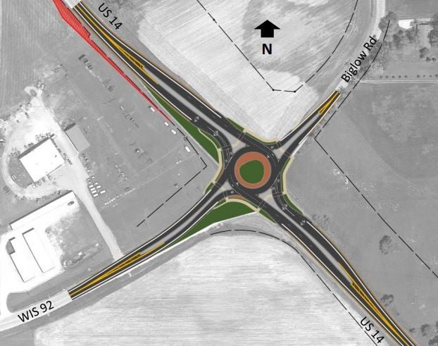 Roundabout construction at US 14, Highway 92 intersection to begin ...