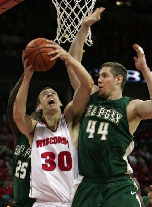 Jon Leuer Uw Men S Basketball Vs Cal Poly Madison Com