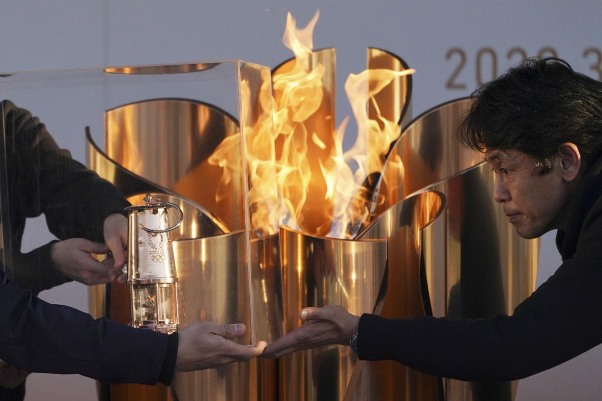 Olympic flame, Tokyo 2020 Olympics, AP generic file photo