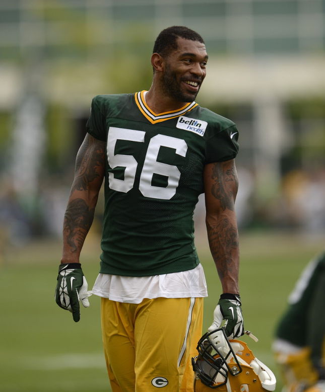 julius peppers green bay packers jersey