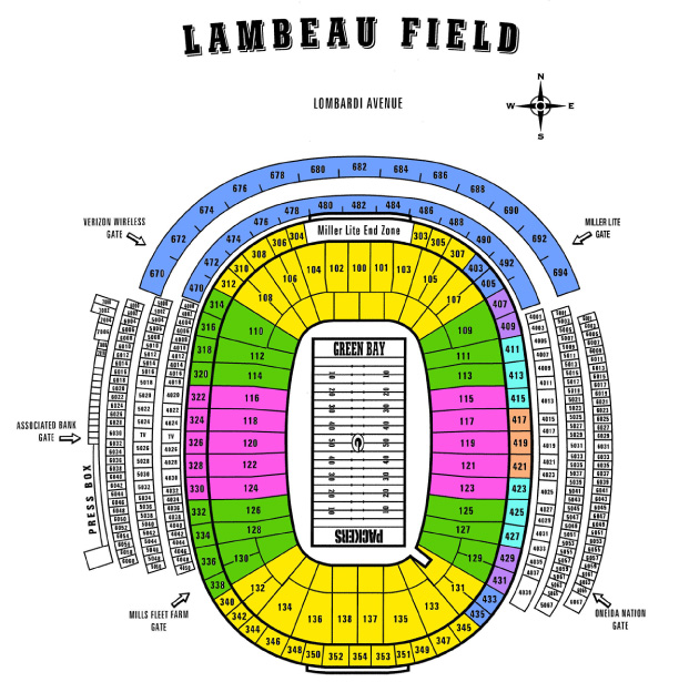 lambeau seating