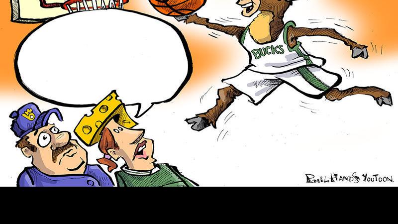 Milwaukee Bucks fly high in this week's caption contest ...
