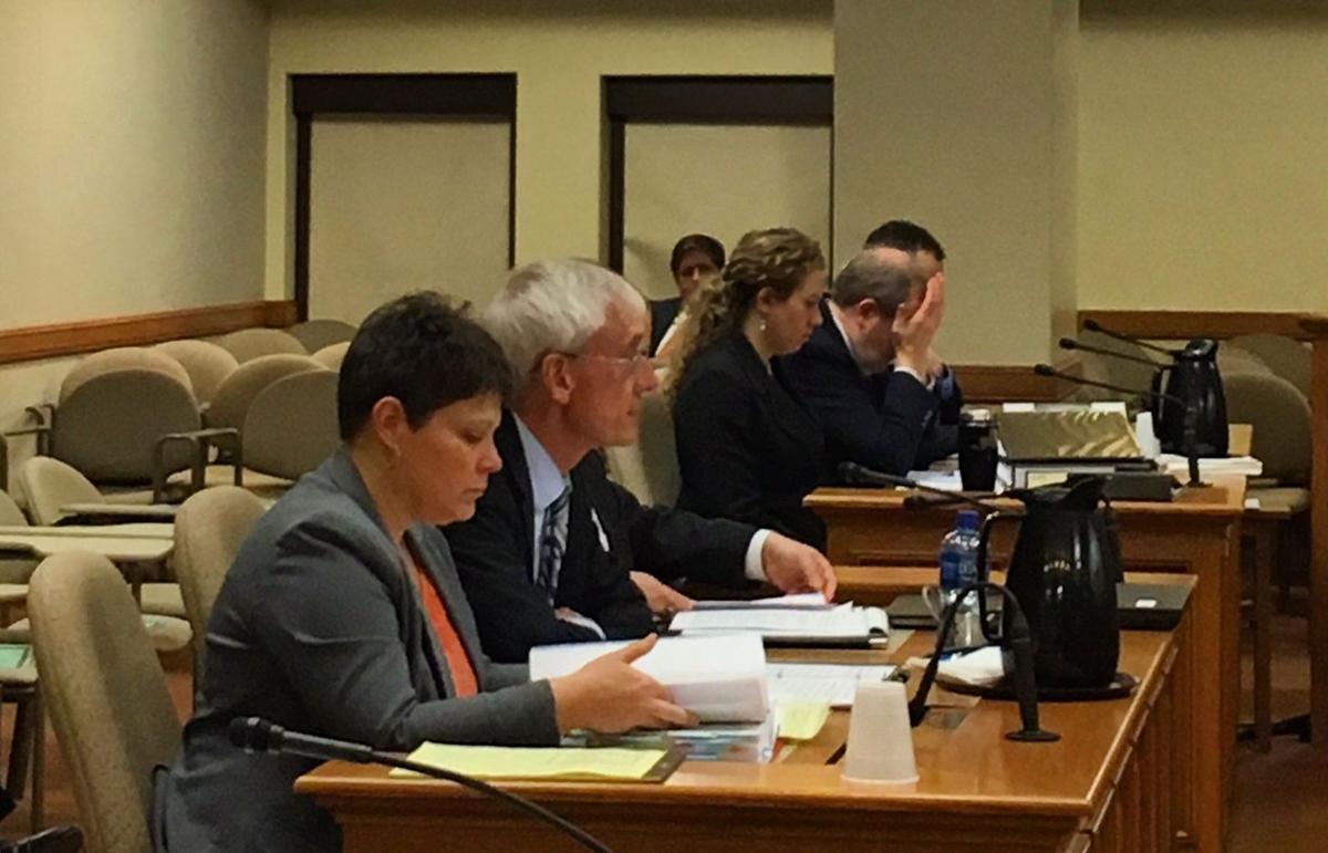 Tony Evers testifying