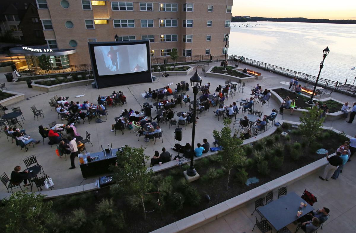 The plaza at Madison's Edgewater hotel