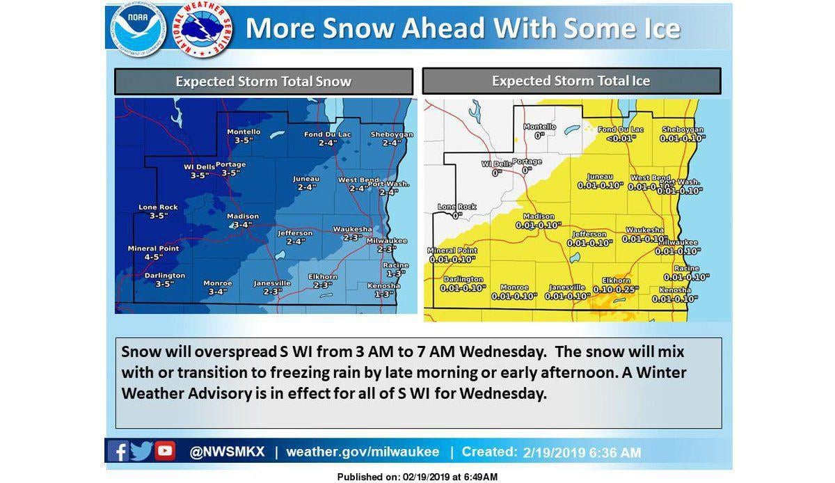 Winter Weather Advisory Posted For Southern Wisconsin S Next Storm