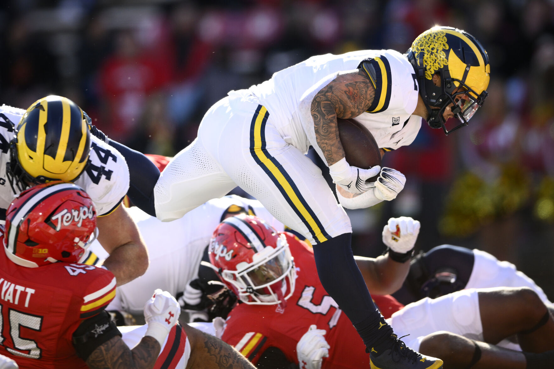 No. 3 Michigan escapes Maryland s upset bid