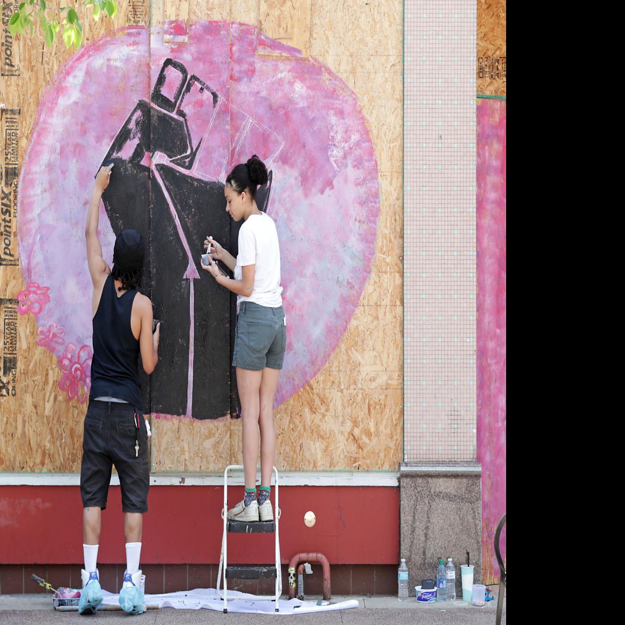 Art Brings Messages Of Solidarity Protest And Large Swaths Of