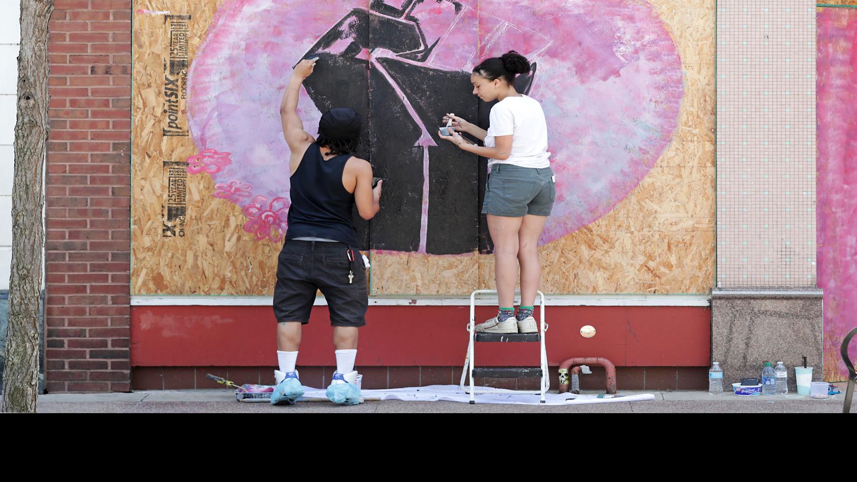 Art Brings Messages Of Solidarity Protest And Large Swaths Of