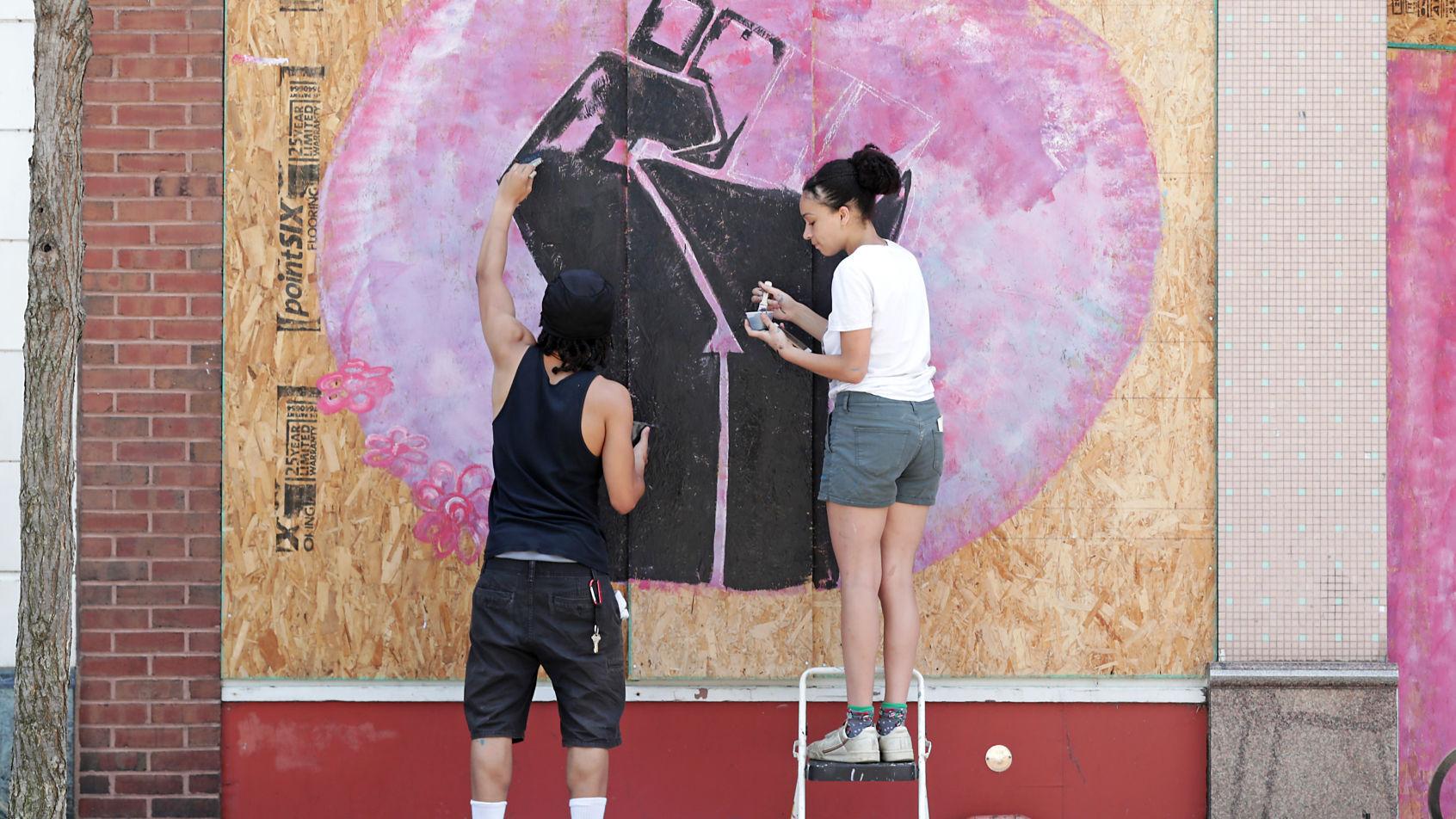 Art Brings Messages Of Solidarity Protest And Large Swaths Of