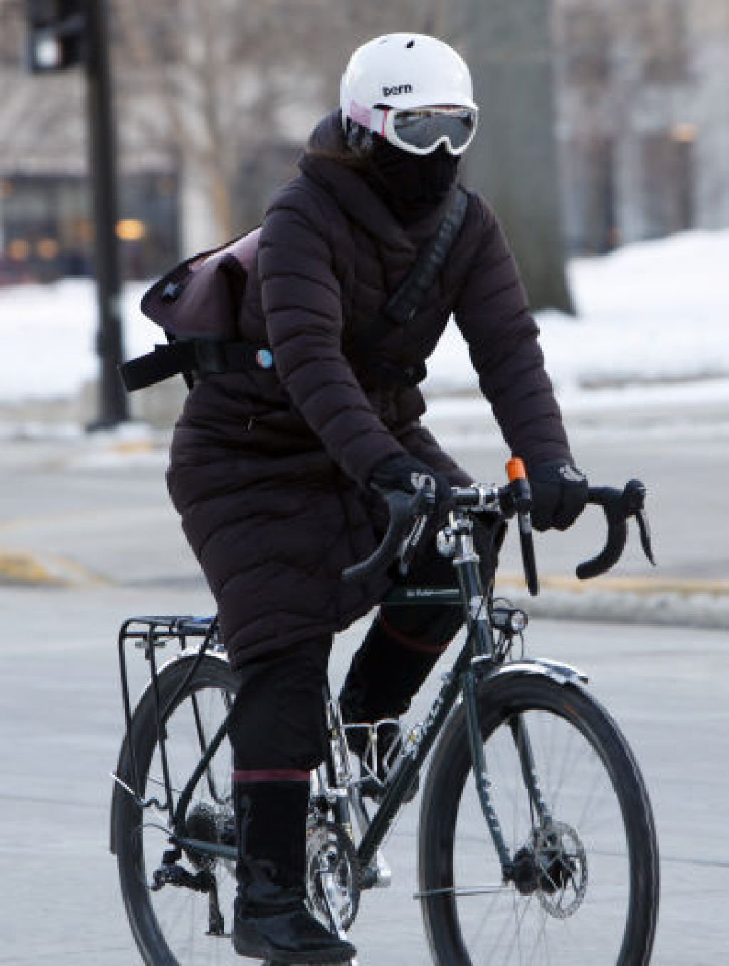 winter bicycle helmet