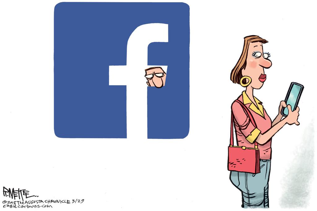 Facebook is watching you, in Rick McKee's latest political ...