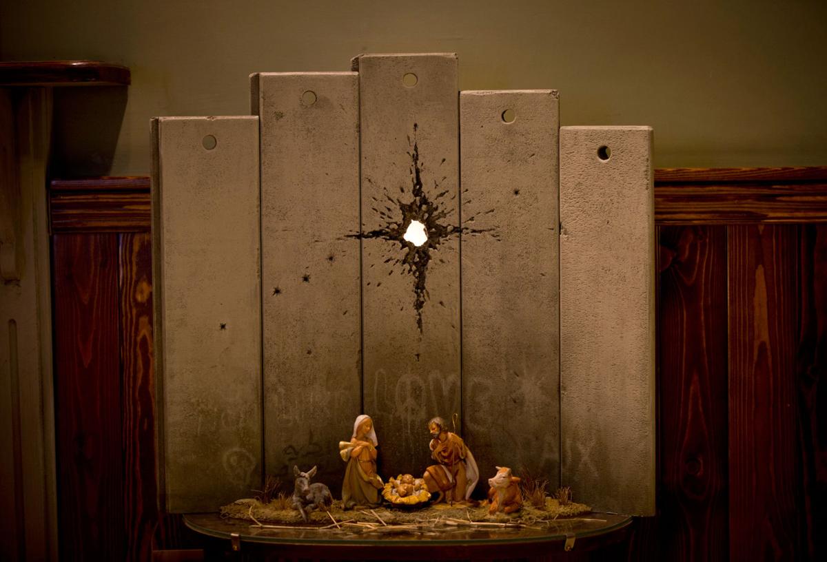 Artist Banksy Critiques Israel With Modified Nativity