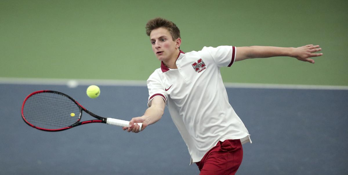 WIAA boys tennis photo: Middleton's Ryan Gold