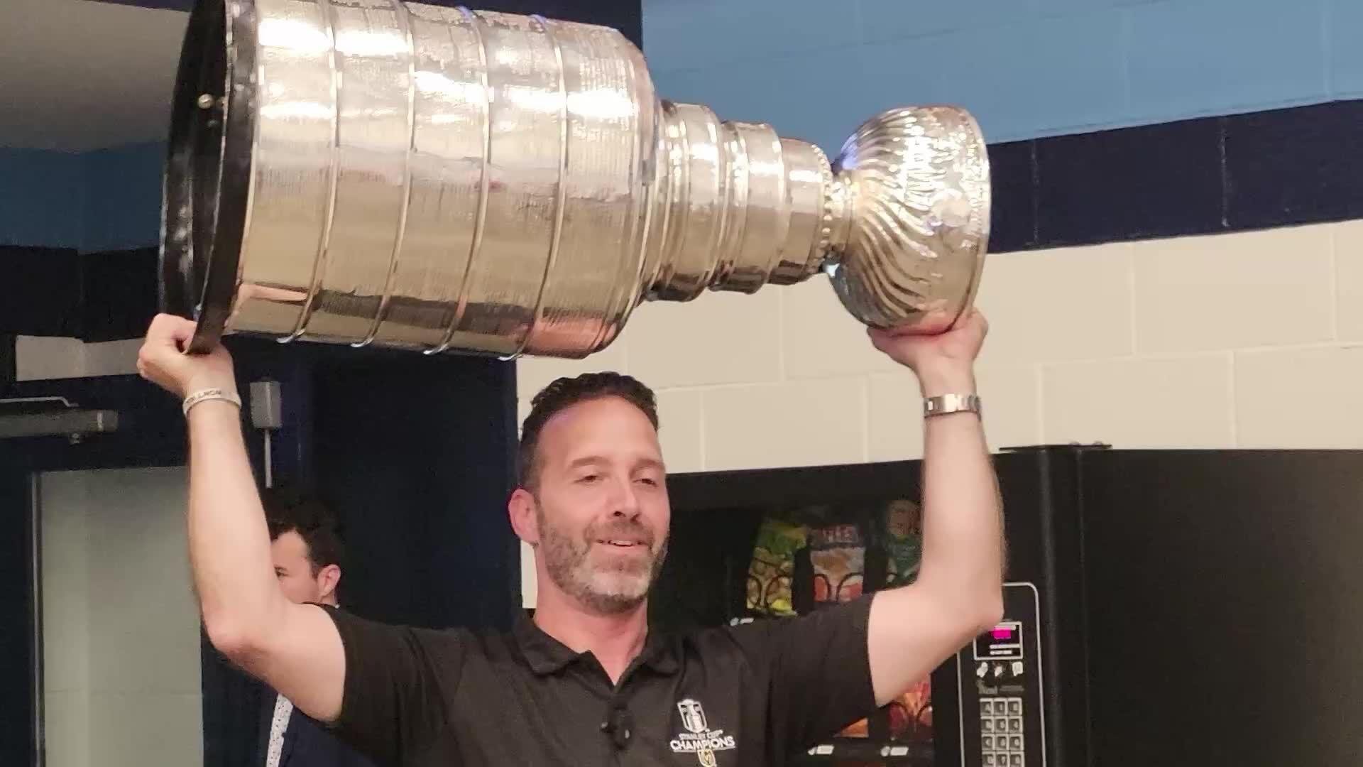 Stanley Cup visits kids cancer center