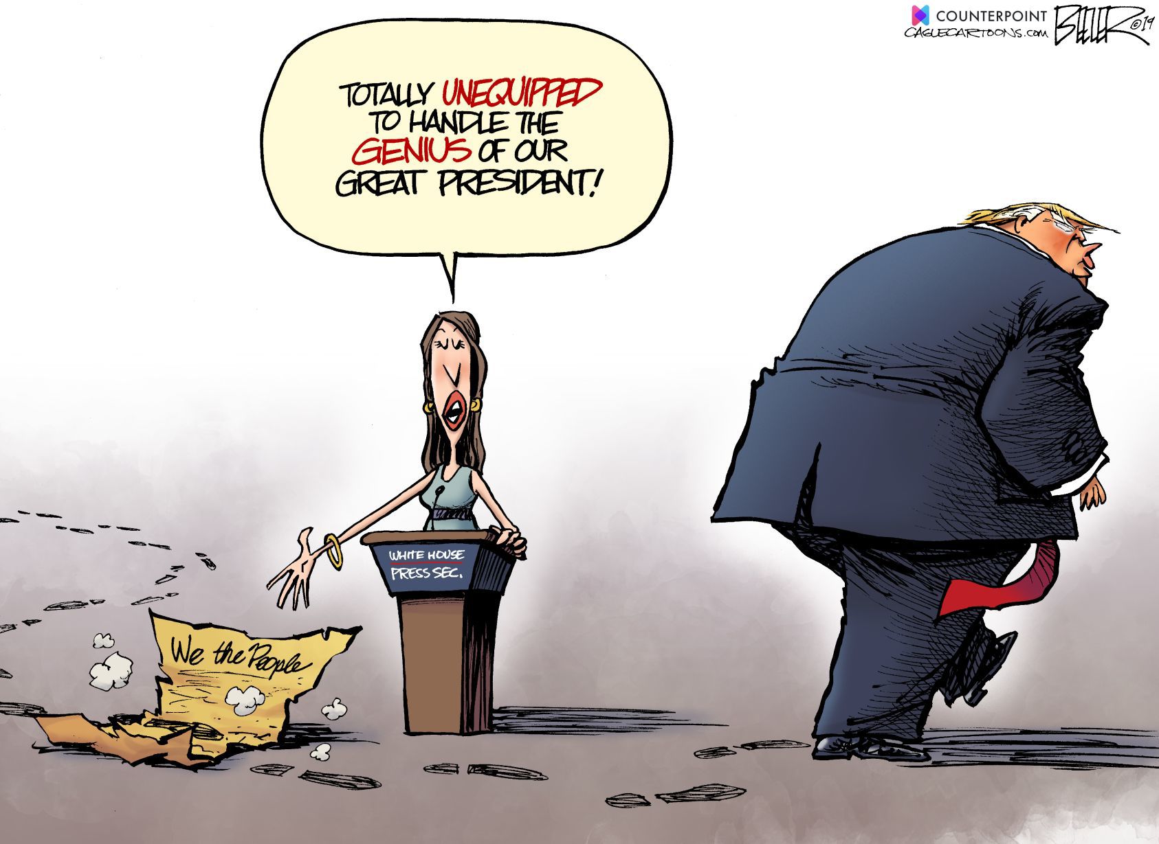 'We The People' Can't Handle The Genius Of Trump, In Nate Beeler's ...