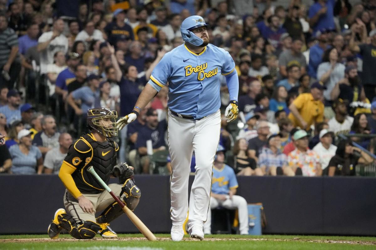 Urías wins 20th, LA beats Brewers 8-3 to stay alive in West