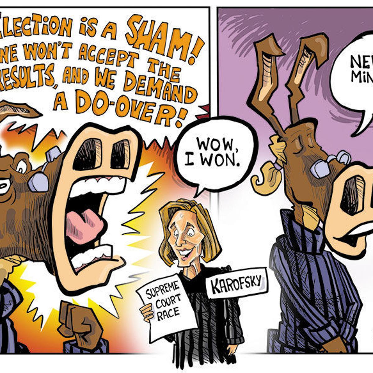Hands On Wisconsin Democrats React To Sham Election Opinion Cartoon Madison Com