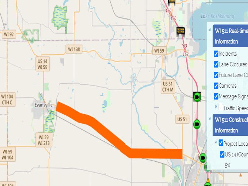 Highway 14 Between Evansville And Janesville Set For 2 Month Closure For Roadwork Traffic Live Madison Com