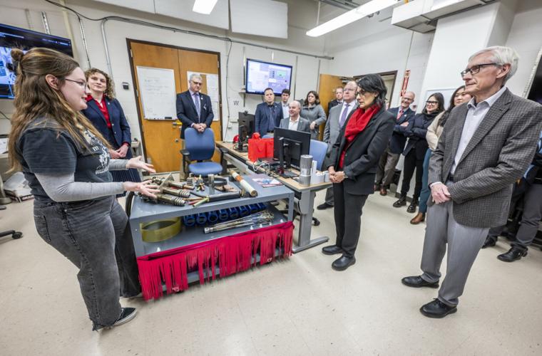 Governor gets firsthand look at future of nuclear energy at UW–Madison