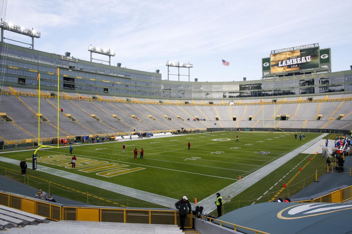 Lambeau Field photo full field angle, AP generic file photo