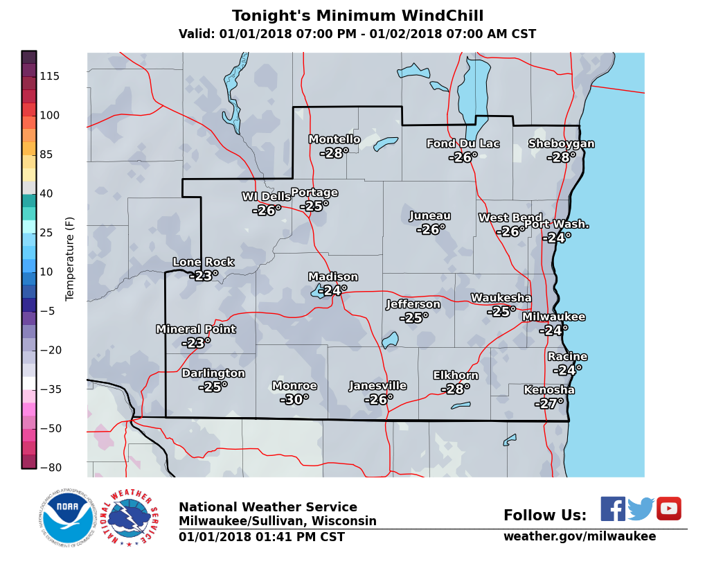 Holiday week is second coldest recorded in Madison