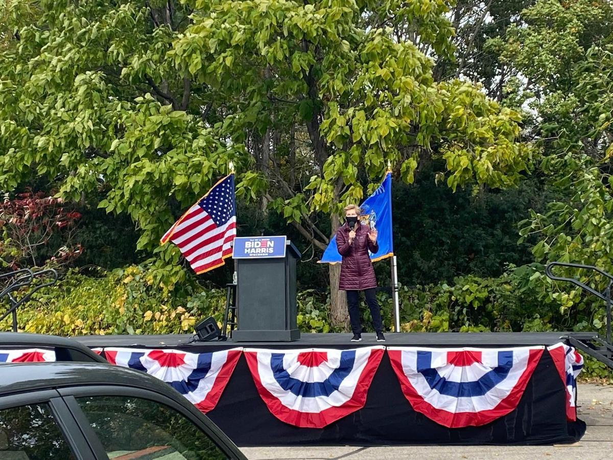 Elizabeth Warren drive-in rally