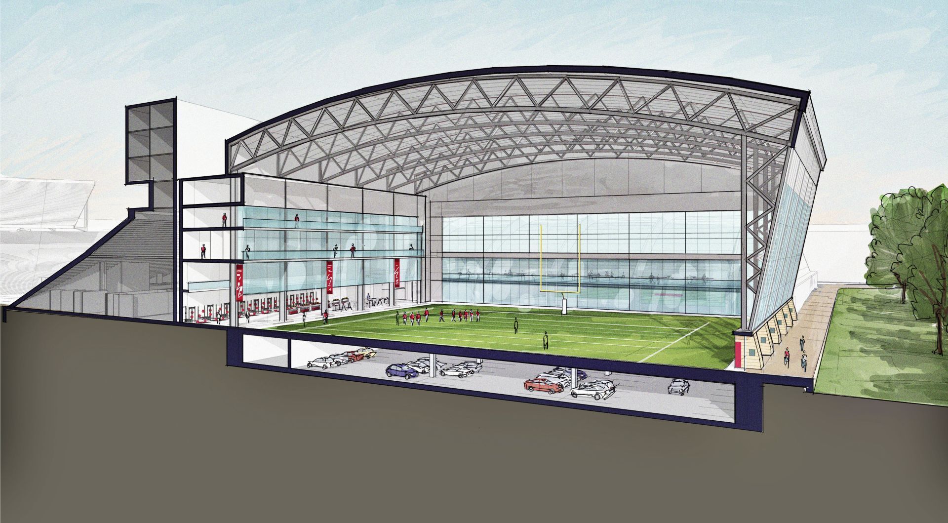 A $300 Million Indoor Football Practice Facility At Wisconsin Is Closer ...