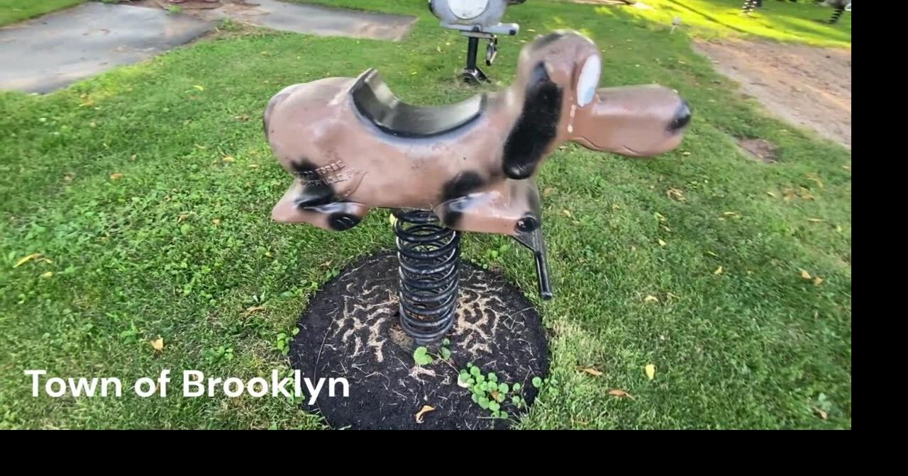 Playground of spring riders makes inviting Brooklyn escape
