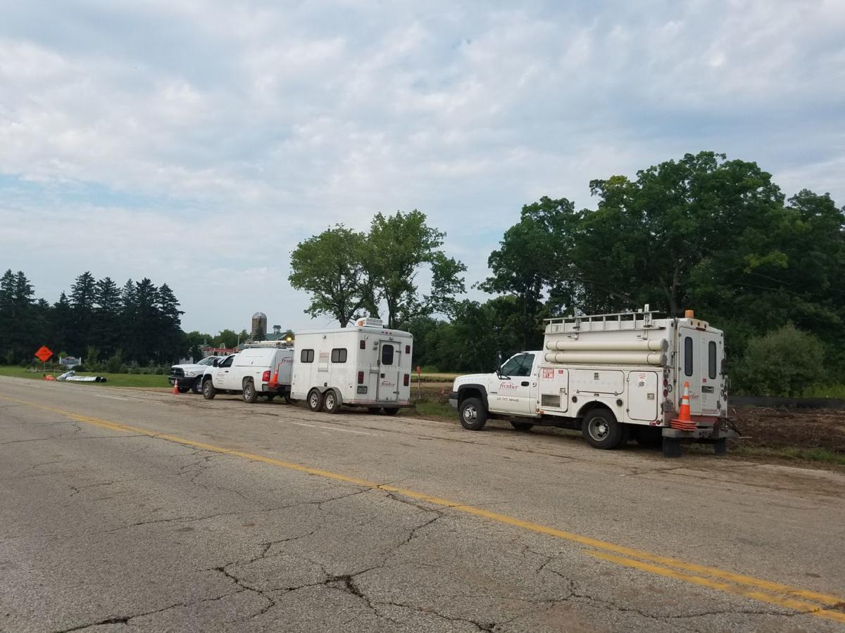Frontier Communications working to fix broken cable line