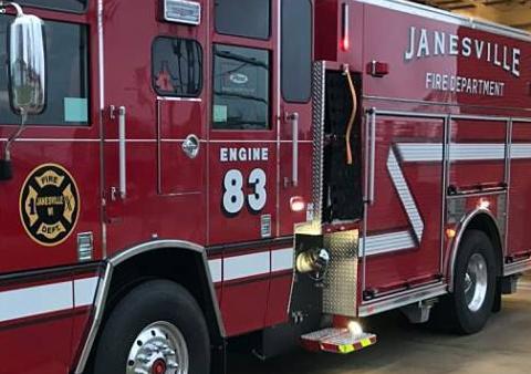 Janesville Fire Dept. truck tight crop