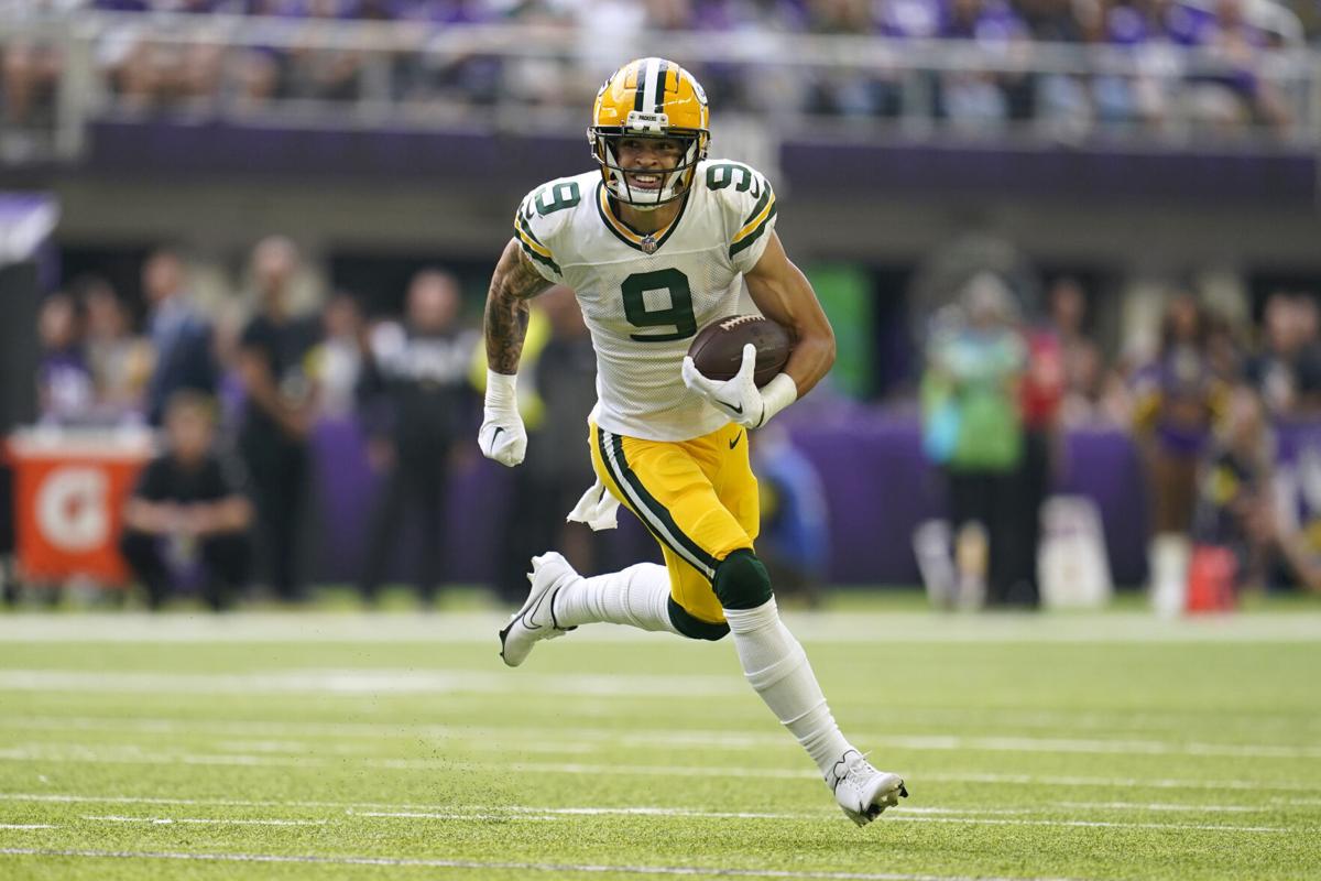 Packers' rookie Christian Watson laments game-starting drop