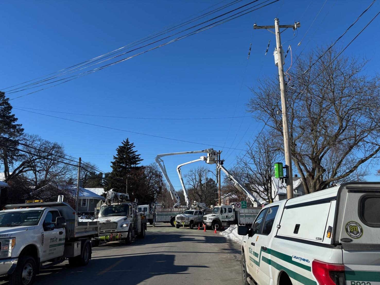 Driver flees, crashes into power pole, knocks out power