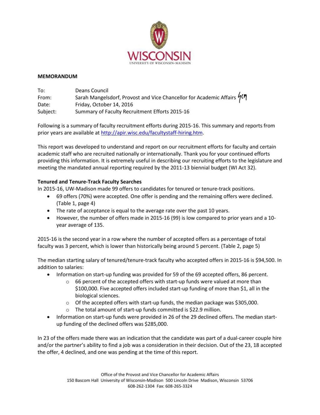 Uw Madison Spent 23 6 Million To Keep Loyal Faculty From Taking Other Jobs Higher Education Madison Com