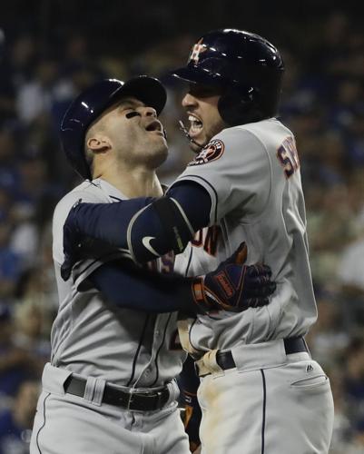 theScore - Jose Altuve and George Springer hit HRs in the same playoff game  for the fourth time. The only teammates to have done it more are Carlos  Correa and Springer, who've