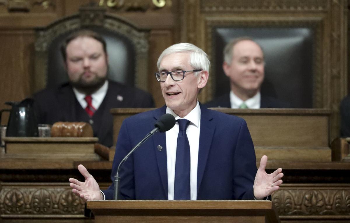Tony Evers, State of State, State Journal generic file photo