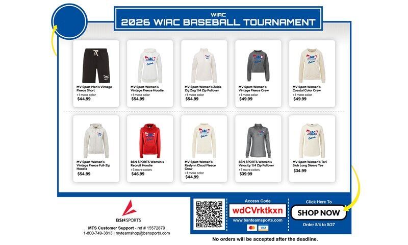 Purchase 2026 Baseball Tournament Merchandise