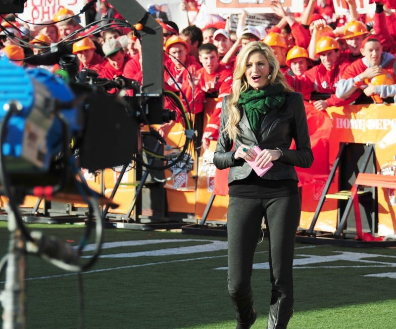 erin andrews outfit packers game