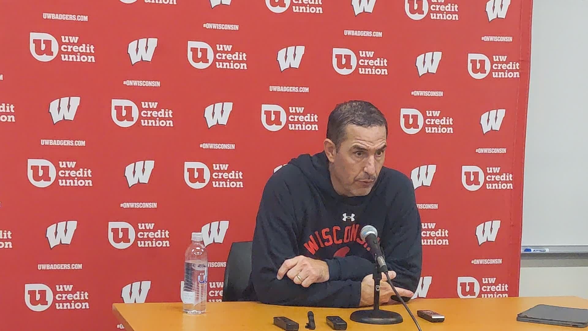 Wisconsin football coach Luke Fickell recaps loss at No. 2 Indiana