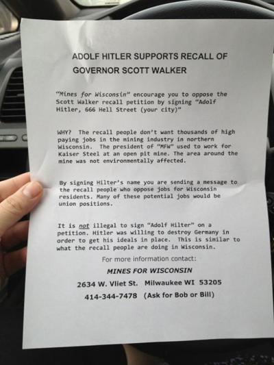 Group Referred To DA S Office For Encouraging Hitler Signatures On