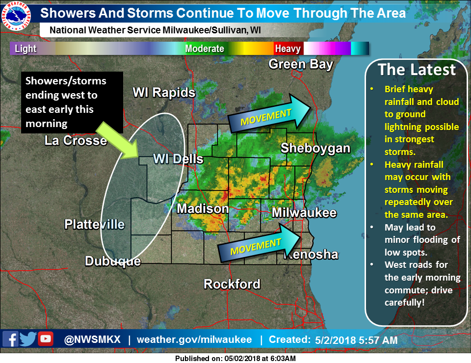 Tornadoes, hail, heavy rain possible in southern Wisconsin storms