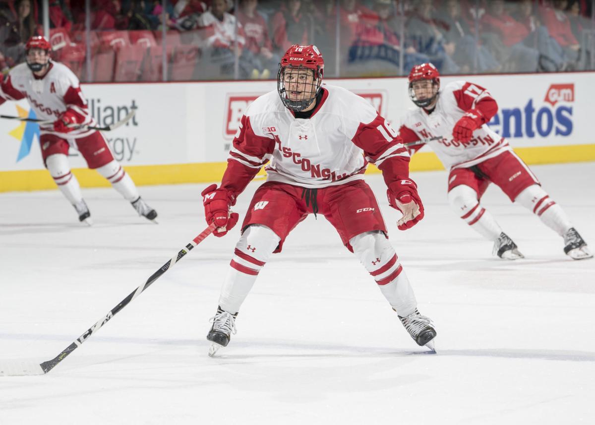 Strong support system has helped Wisconsin Badgers defenseman K'Andre Miller  become a top hockey talent