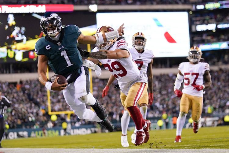 Jalen Hurts won the game for the Eagles, but Fletcher Cox was huge, too.  Finally. – The Morning Call