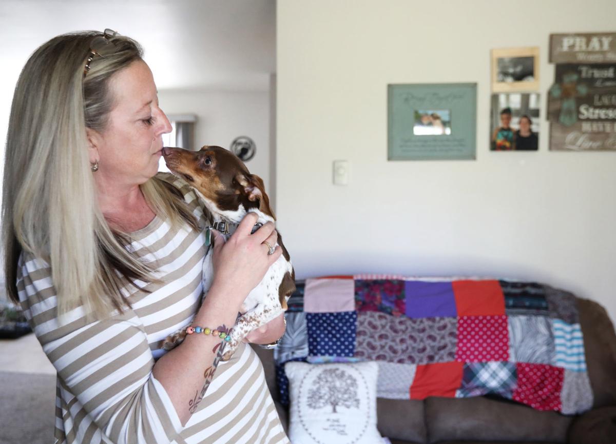 Rebecca with dog