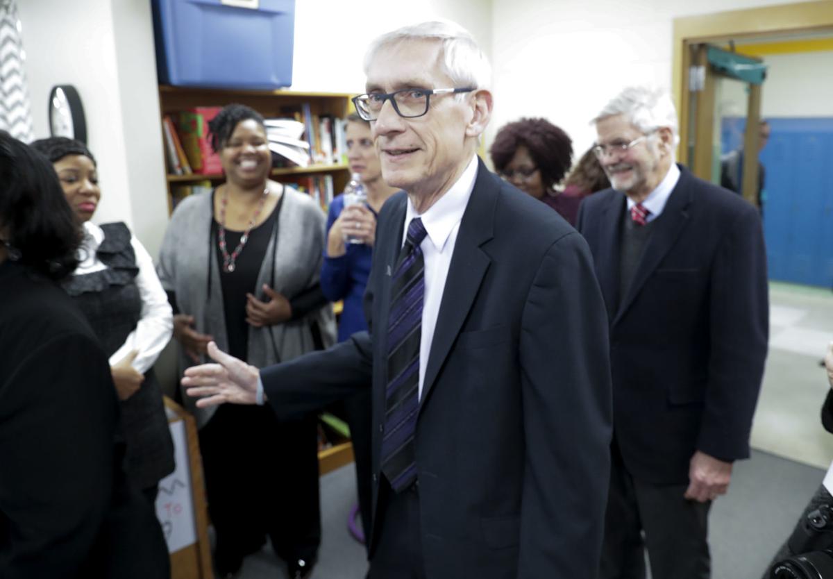 Tony Evers tours Madison school