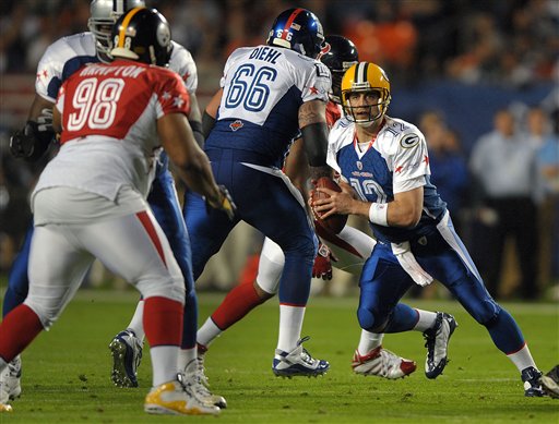 Rodgers throws for two touchdowns, but Marshall's four TD catches lift AFC  in Pro Bowl – Chico Enterprise-Record