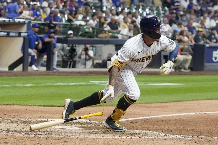 Brewers' Willy Adames exits game, hospitalized after being hit by a foul  ball
