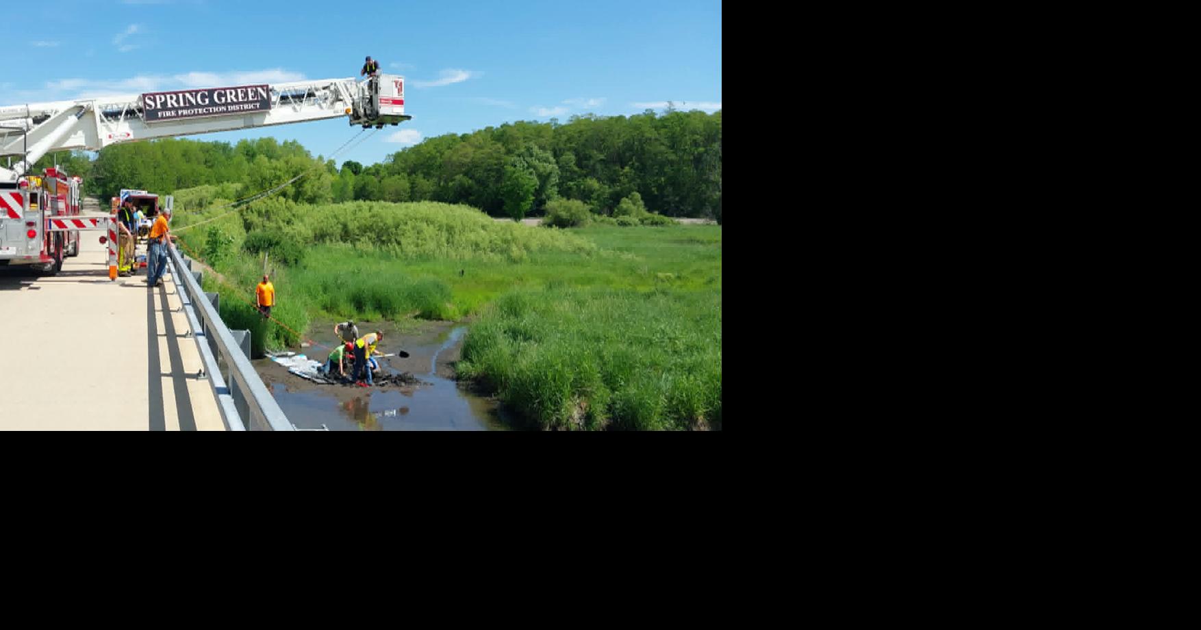 Madison man rescued after getting stuck in mud up to shoulders in Iowa County