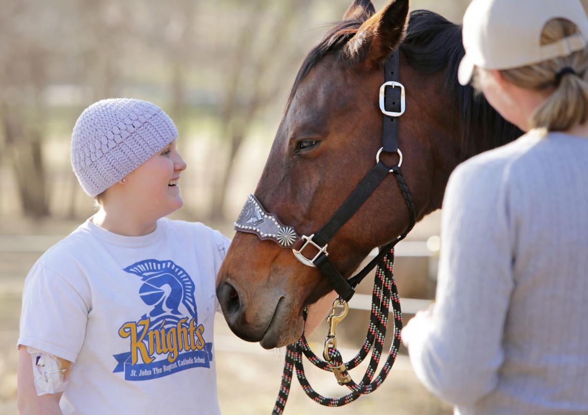 Makena with Lacey, the horse