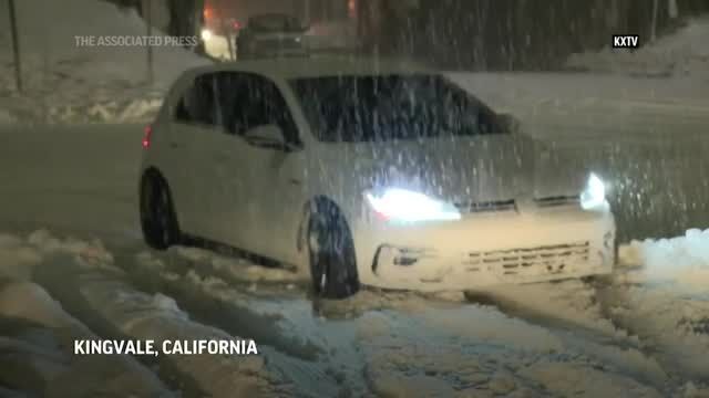 Strong storm batters drought-stricken California