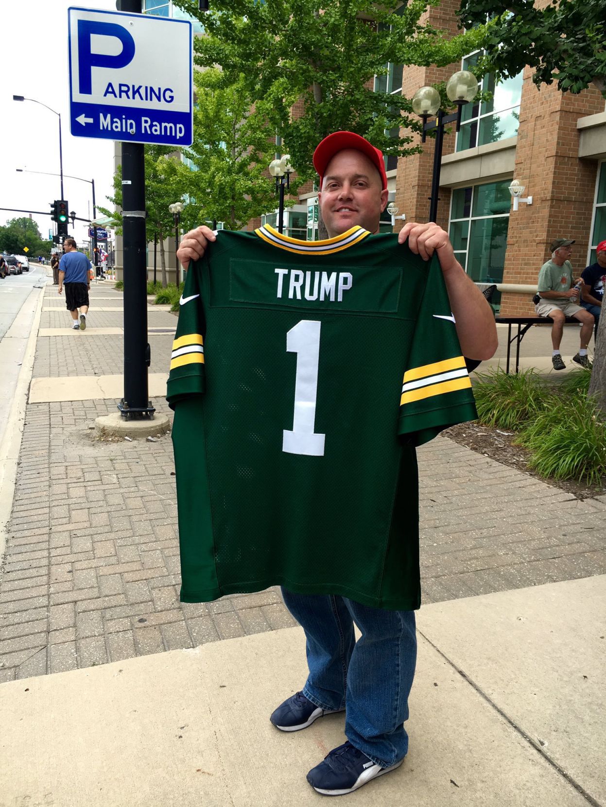 trump packers jersey